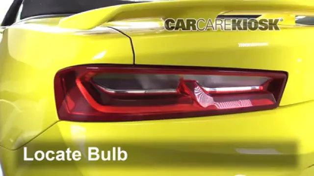 2017 Chevrolet Camaro SS 6.2L V8 Convertible Lights Reverse Light (replace bulb)